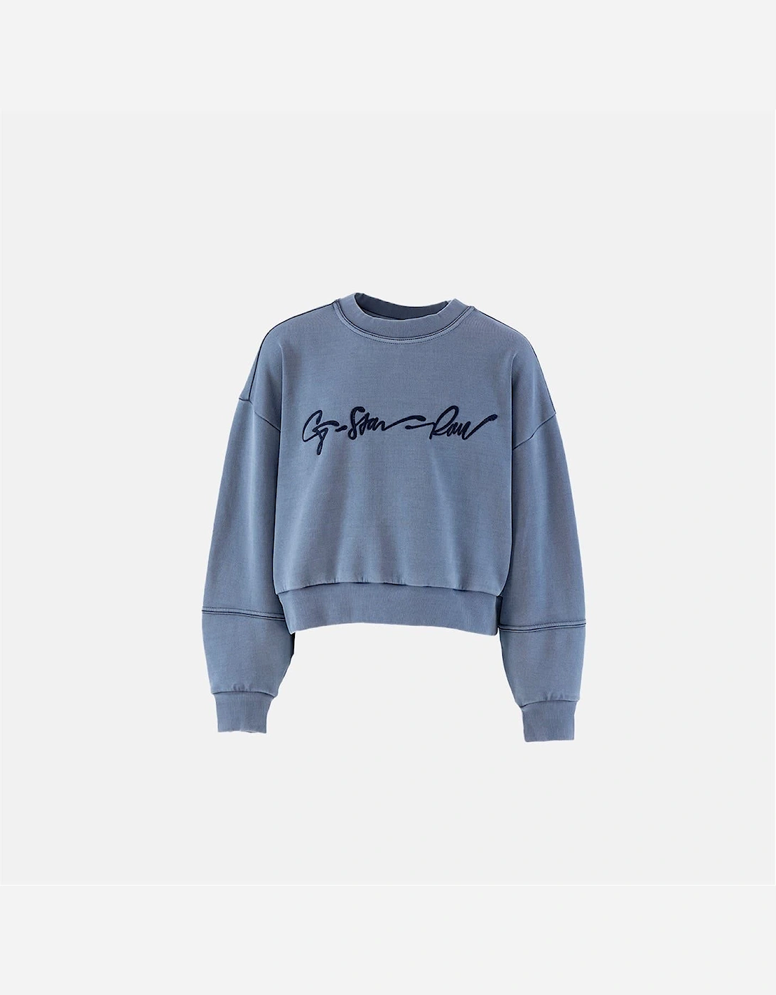 Oversize Fit Crew Neck Drop Shoulder Sweatshirt