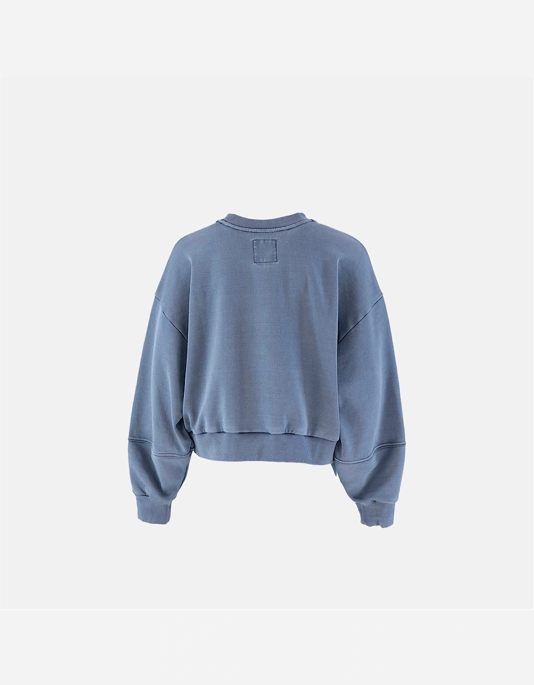 Oversize Fit Crew Neck Drop Shoulder Sweatshirt