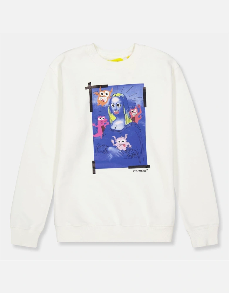 Large Genie Graphic Crew Neck Sweater