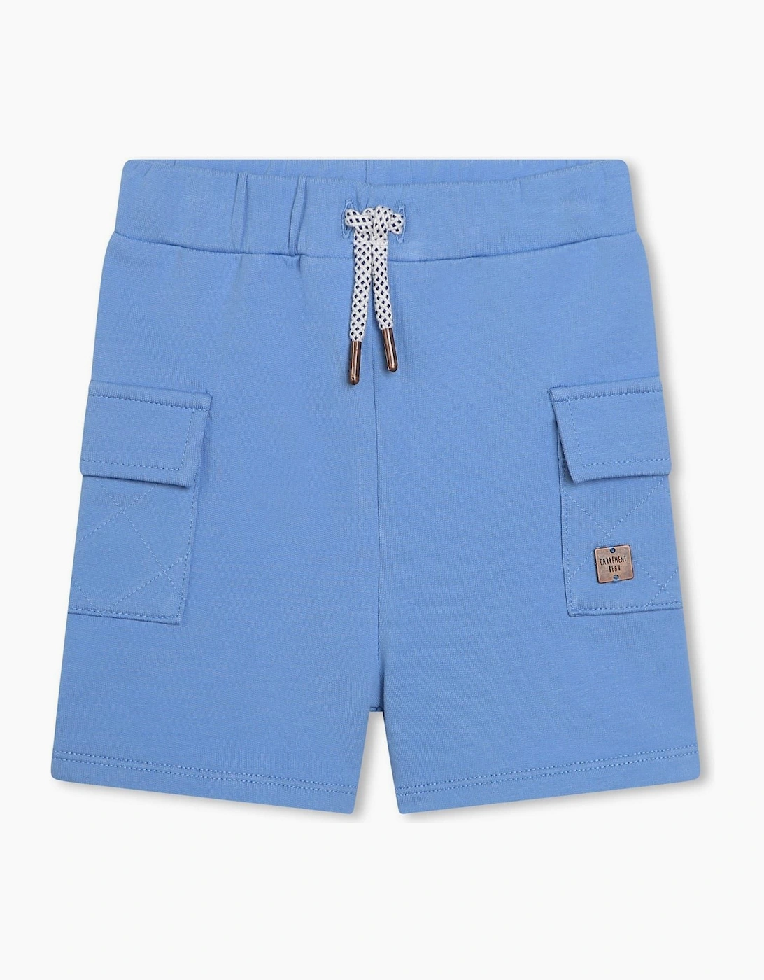 Solid Patterned Relaxed Fit Bermuda Shorts