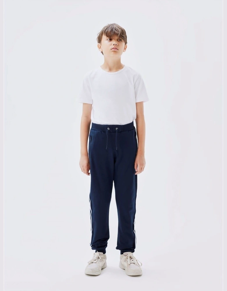 It Bru Side Stripes Solid Patterned Sweatpants