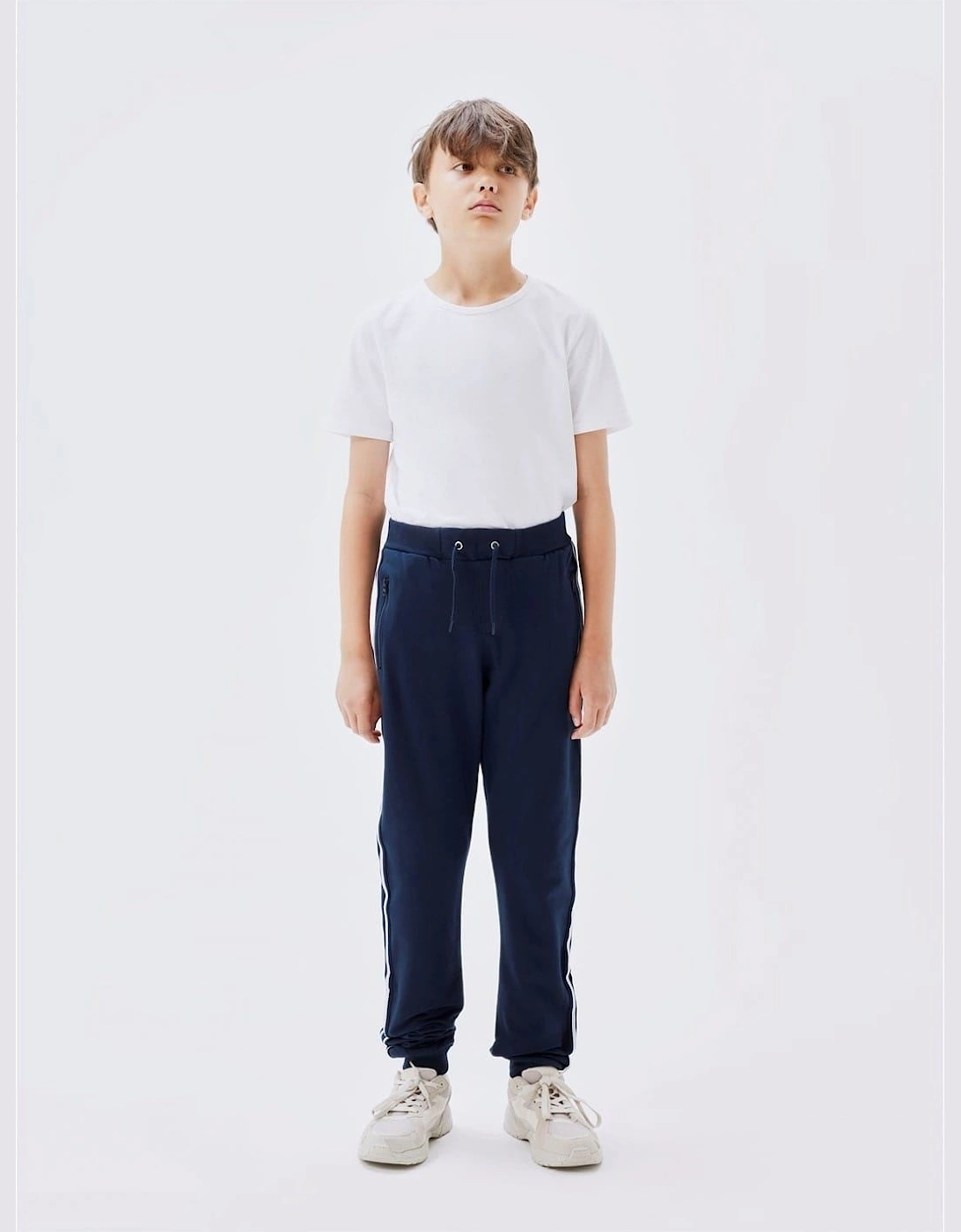 It Bru Side Stripes Solid Patterned Sweatpants