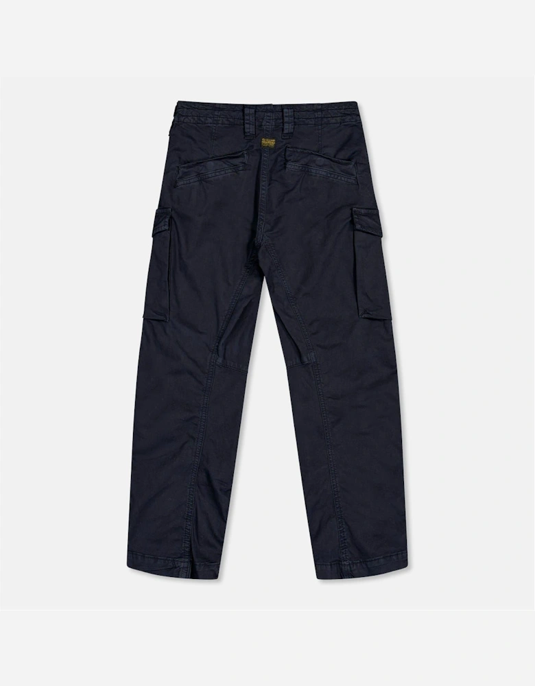 Solid Straight Cargo Trousers