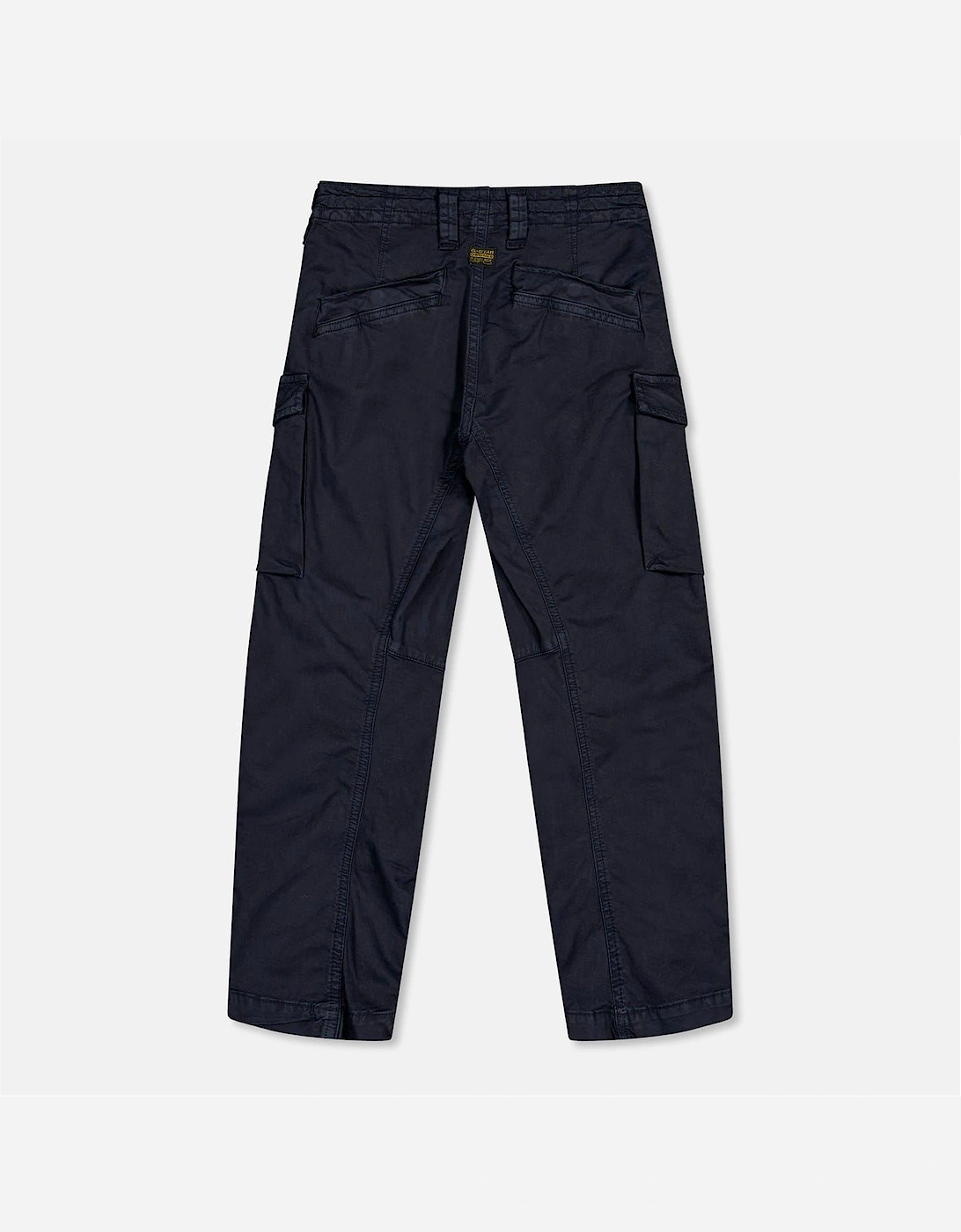 Solid Straight Cargo Trousers