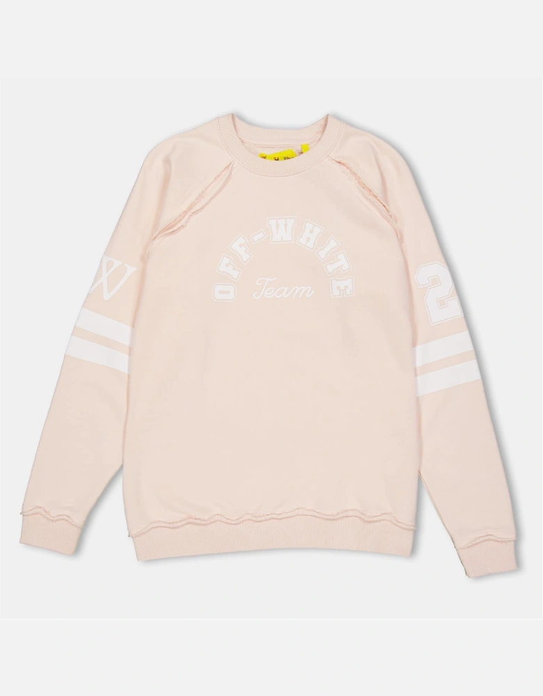 Raglan Long Sleeve Logo Print Sweatshirt