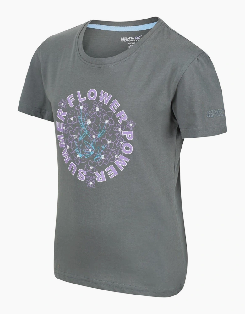 Lettering Graphic Crew Neck Short Sleeve Jersey T-Shirt