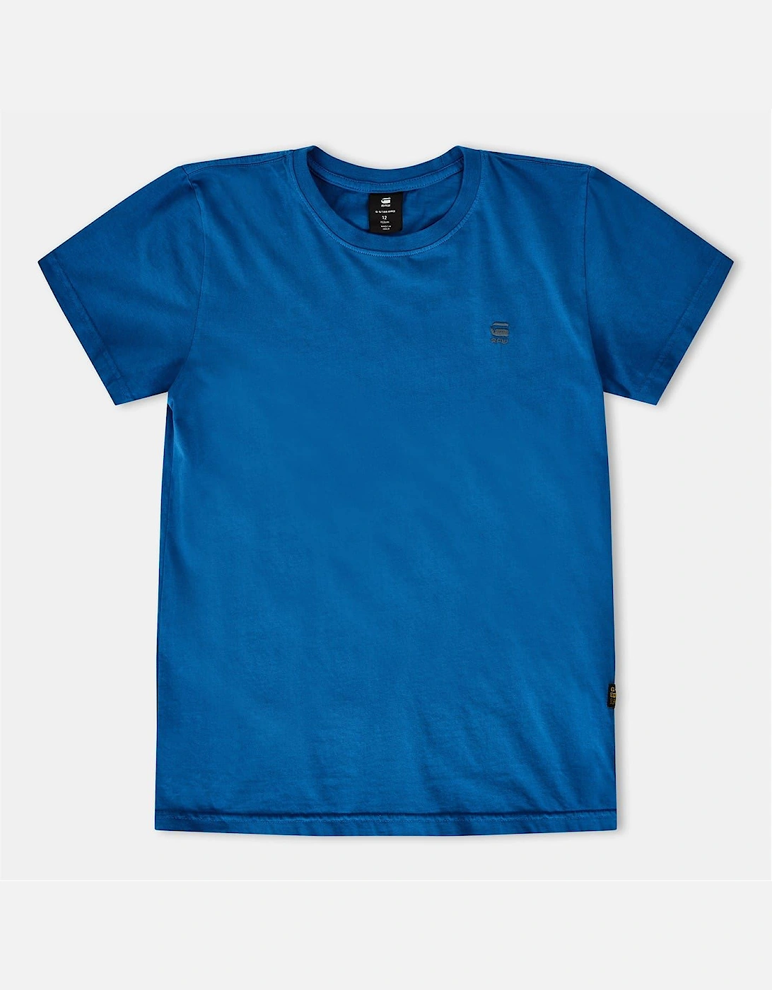 G-Star Unisex Blue Crew Neck Short Sleeve Jersey T-Shirt  12 Years 12Y Kids