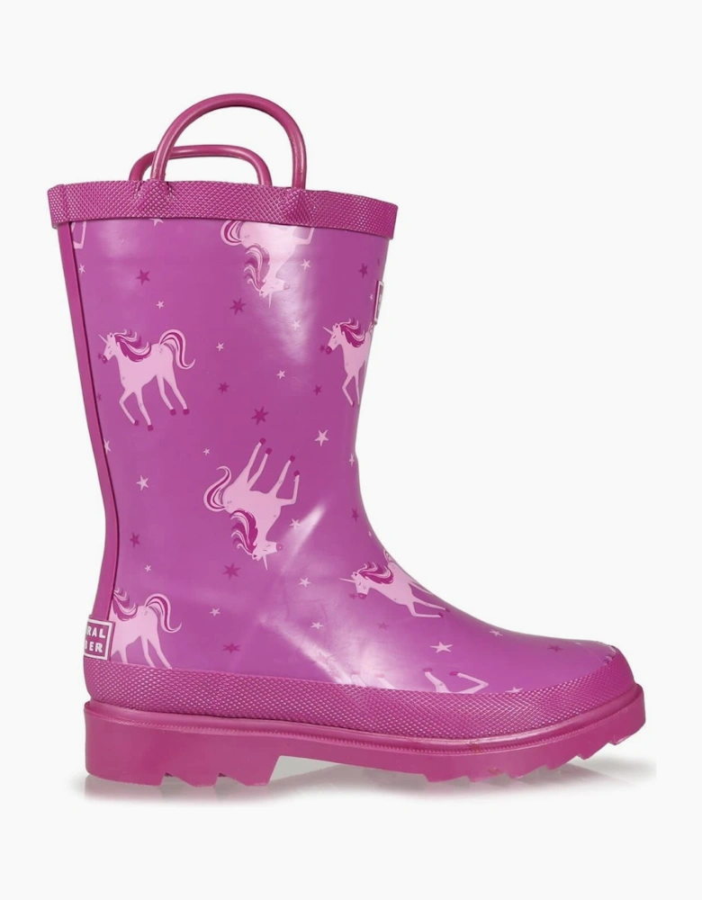 Minnow Jnr W Graphic Print Rain Boots