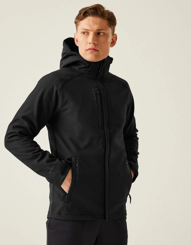 Regatta Professional Mens Repeller Linded Hooded Softshell Jacket