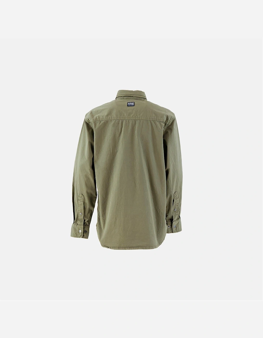 Marine Solid Patterned Shirt Collared Overshirt