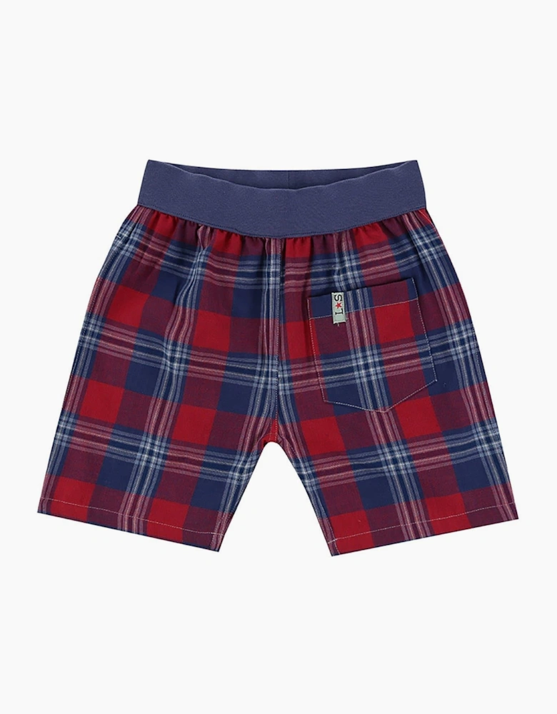 Reversible Plaid Bermuda Shorts