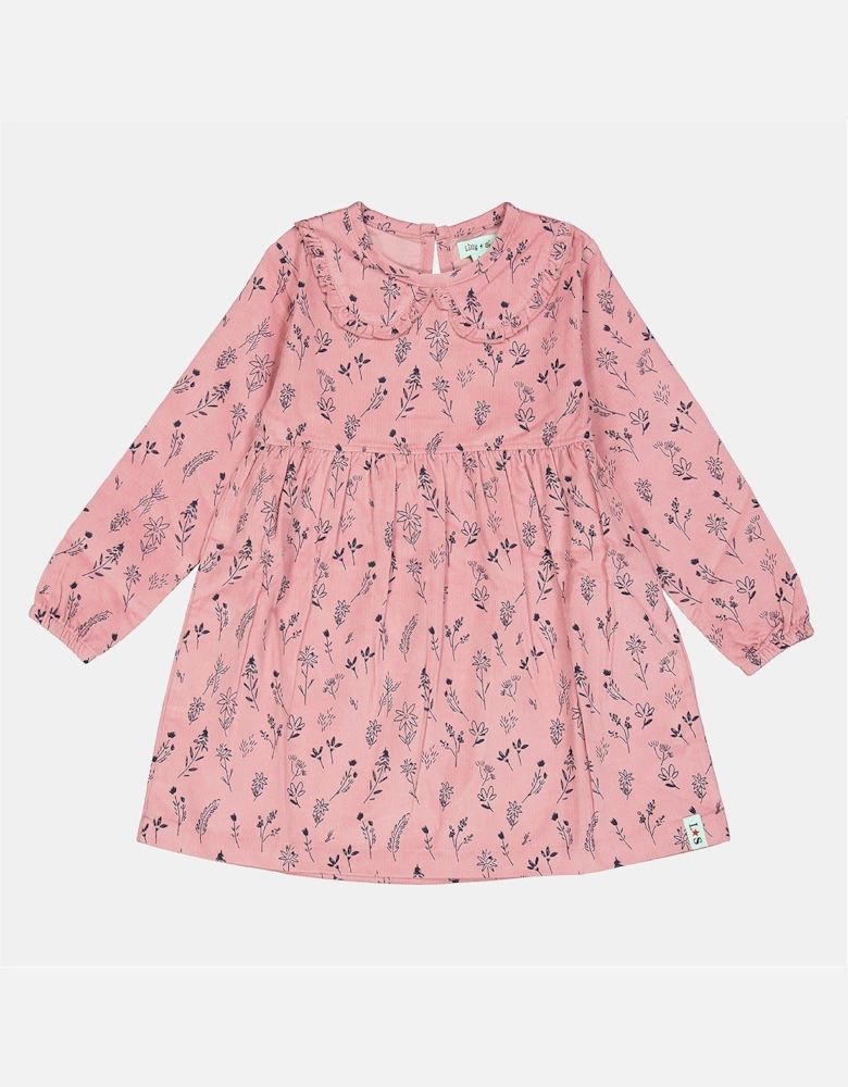 Floral Pattened Knee Length A-Line Dress