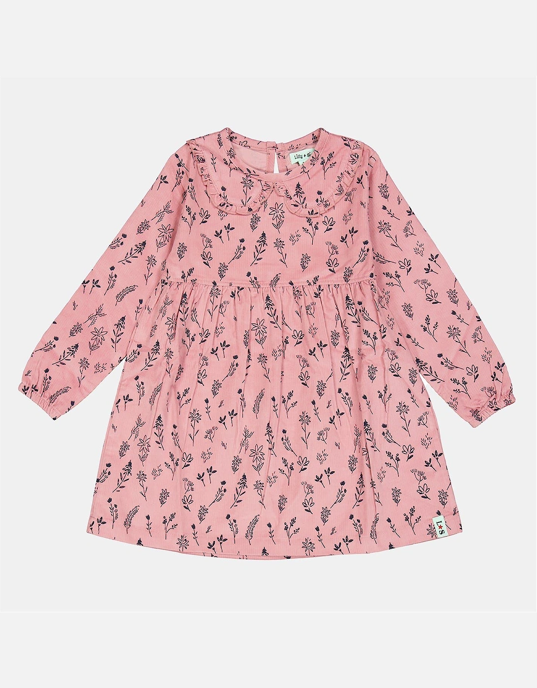 Floral Pattened Knee Length A-Line Dress, 2 of 1