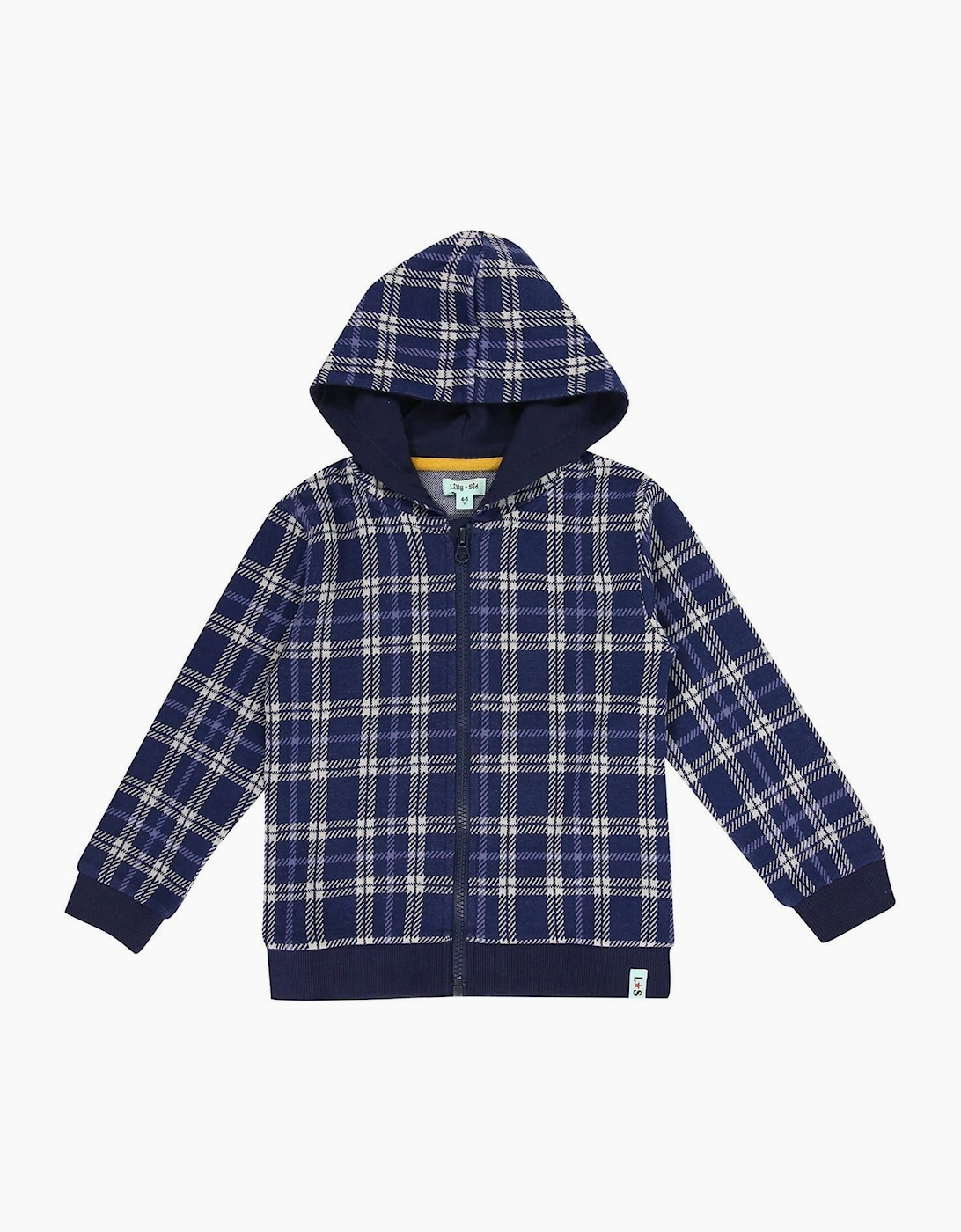 Check Pattern Hooded Sweatshirt, 2 of 1
