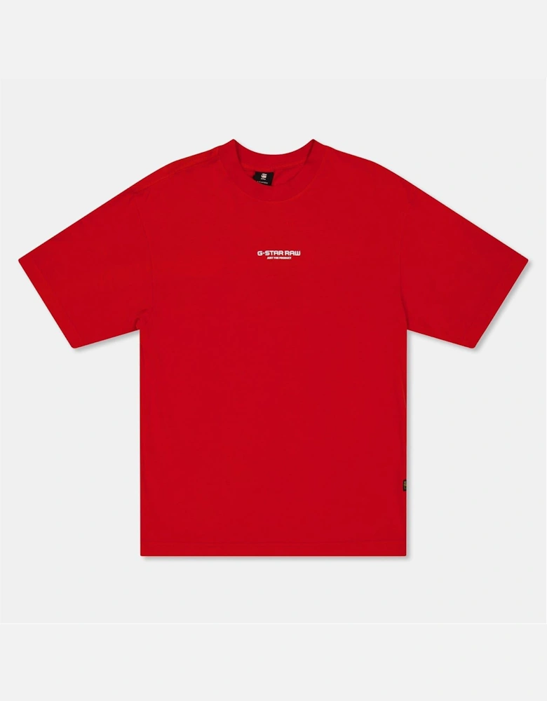 Oversize Lettering Crew Neck Short Sleeve T-Shirt