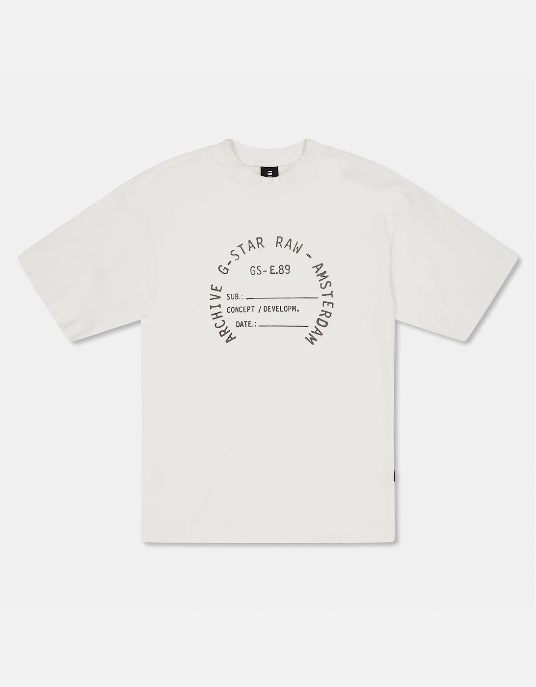 Oversize Fit Lettering Crew Neck Short Sleeve T-Shirt