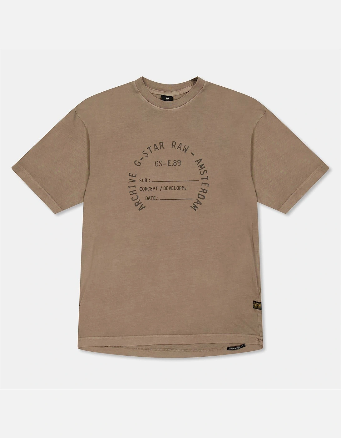 Oversize Fit Lettering Crew Neck Boyfriend T-Shirt