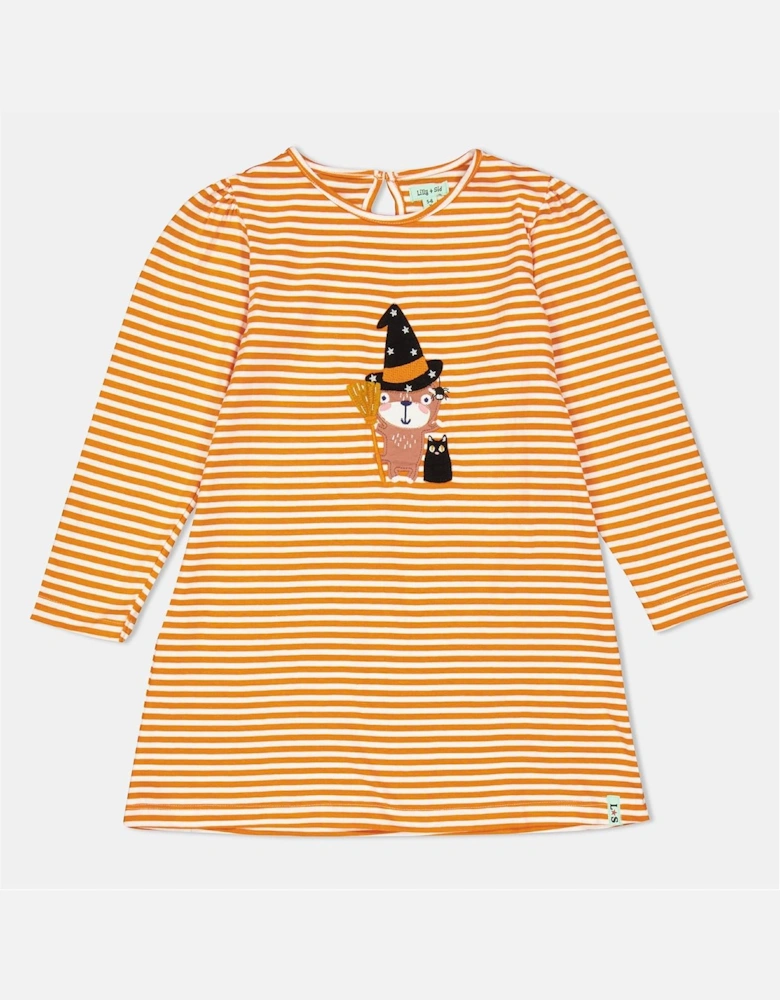 App Witch Cat Crew Neck Mini Dress