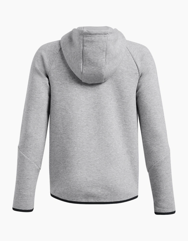 Unstoppable Hooded Neck Full Zipper Ribbed Cuff Sweat Jacket