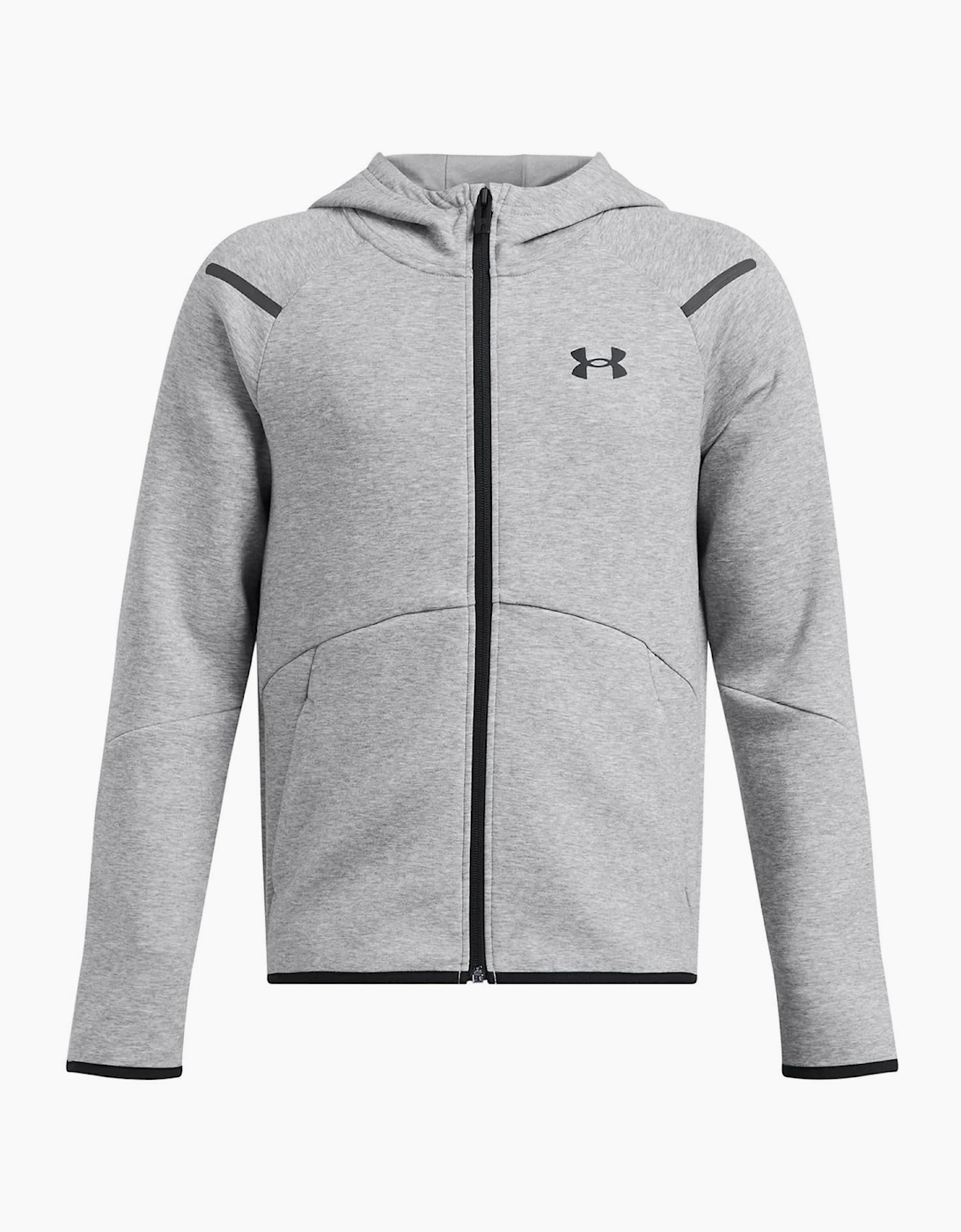 Unstoppable Hooded Neck Full Zipper Ribbed Cuff Sweat Jacket, 4 of 3