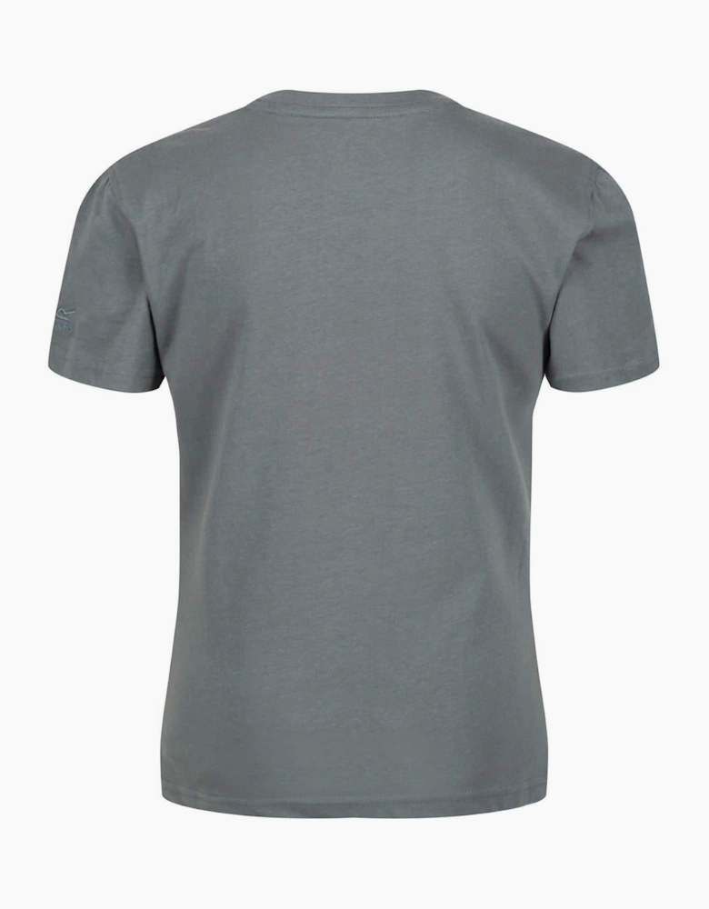 Lettering Graphic Crew Neck Short Sleeve Jersey T-Shirt