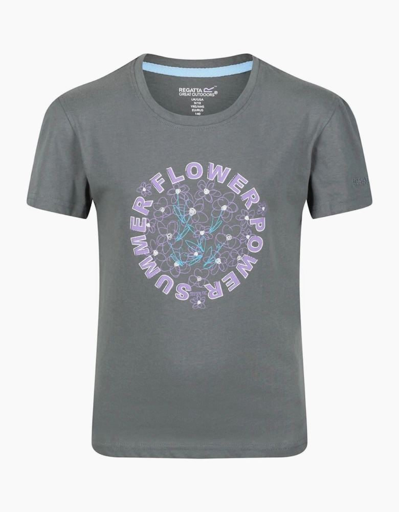 Lettering Graphic Crew Neck Short Sleeve Jersey T-Shirt