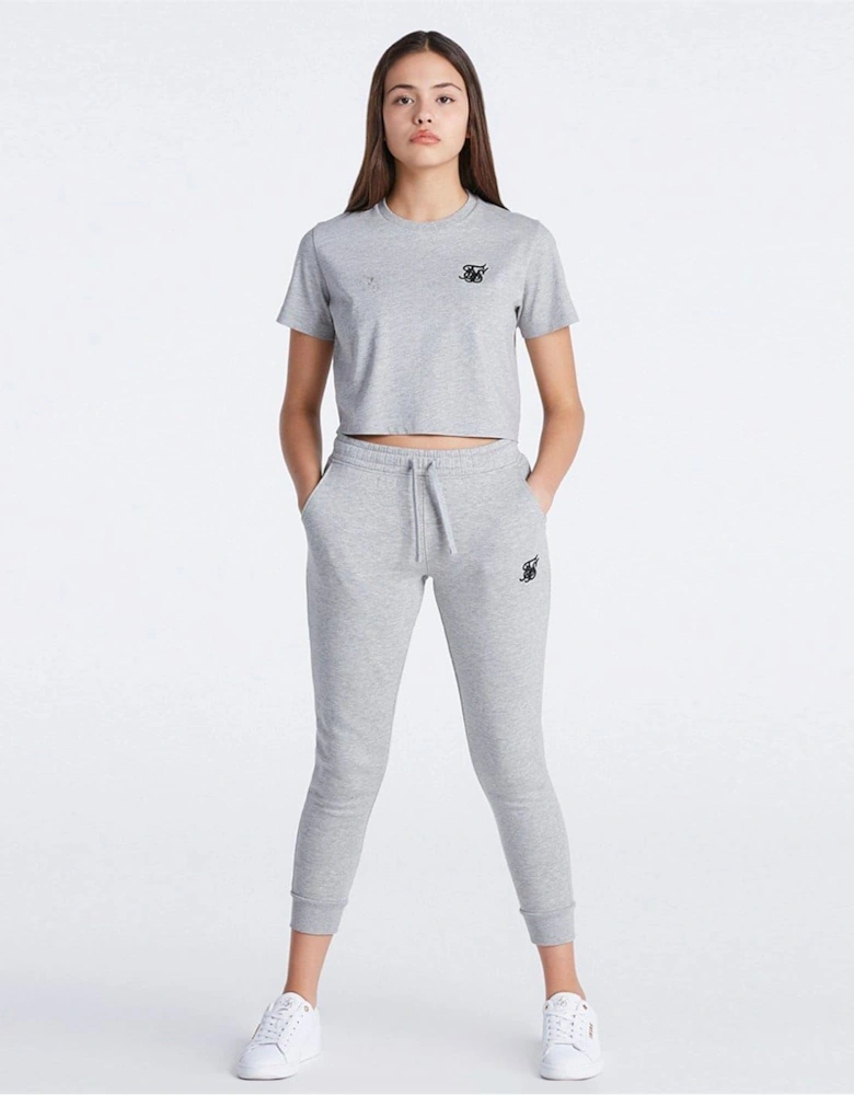 Cropped Crew Neck Regular Fit T-Shirt