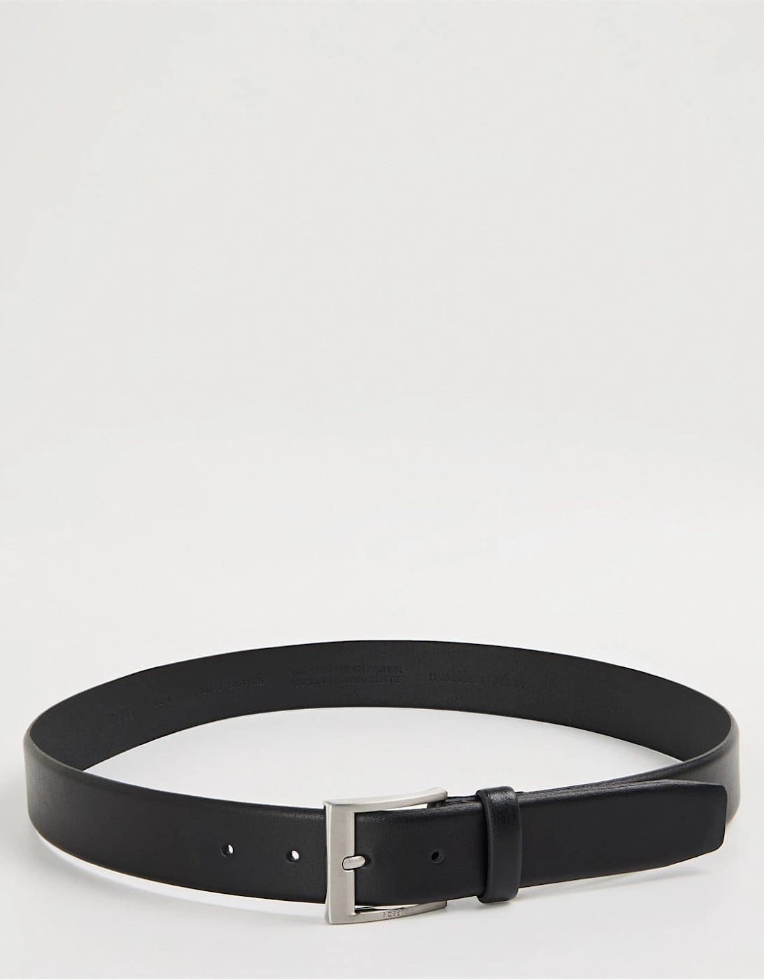 Leather Belt with Metal Buckle