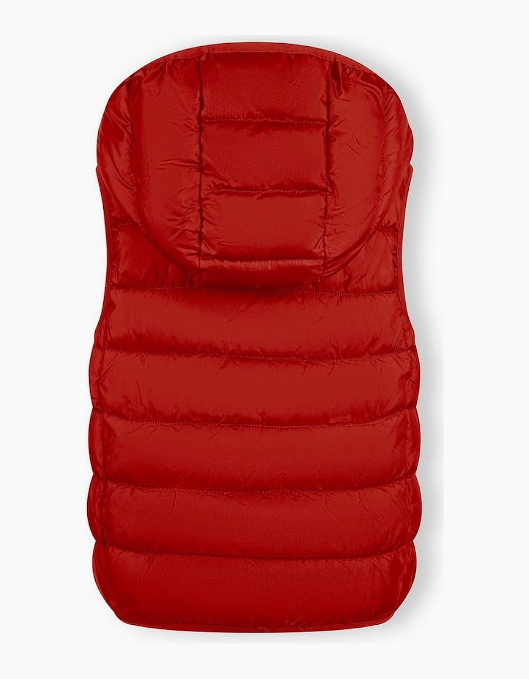 Solid Patterned Hooded Puff Gilet