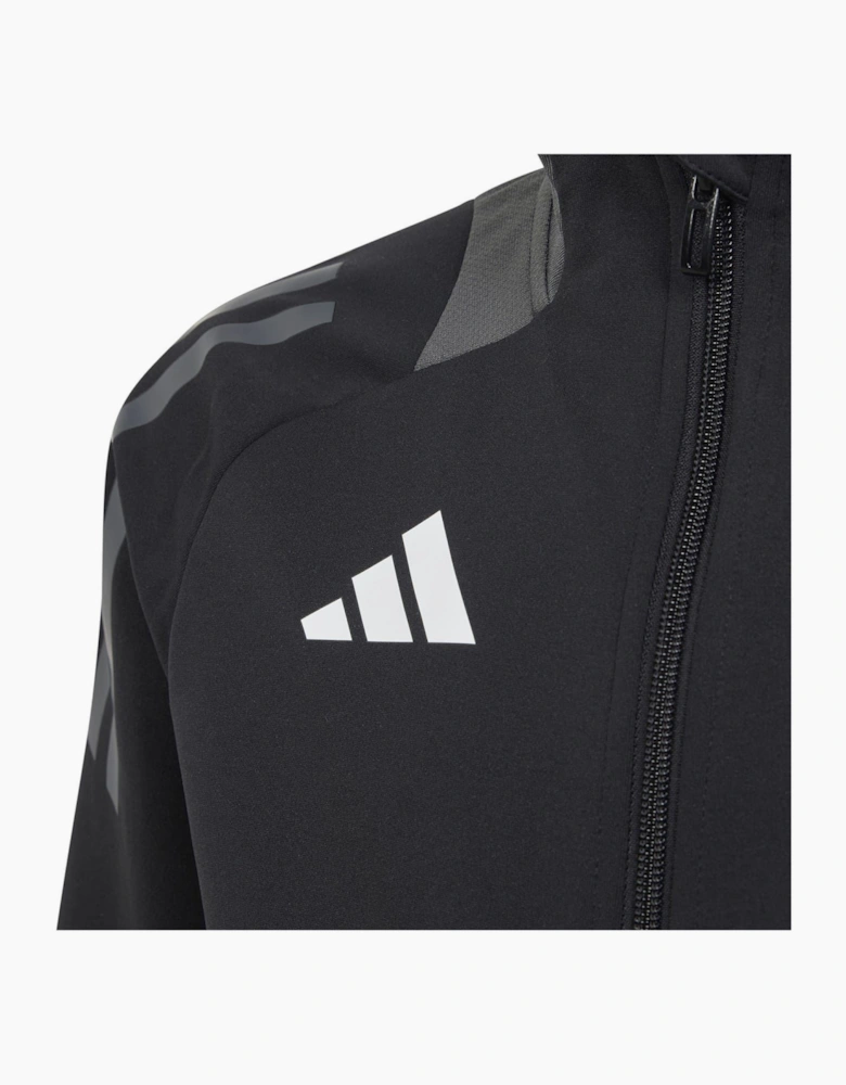 Tiro24 Kids Funnel Neck Raglan Sleeve Athletic Top