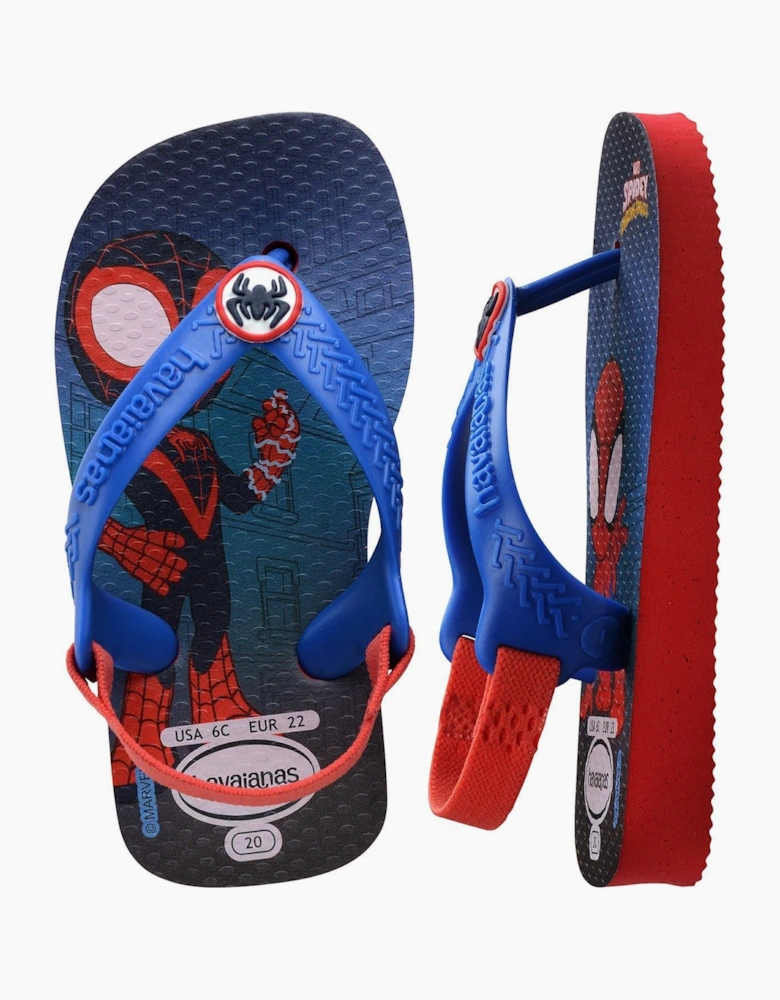 Marvel Cartoon Flip Flops with Thong Toe