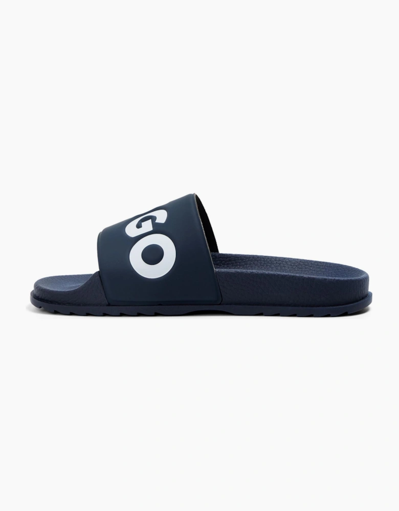 Match It Logo Print Open Toe Slide Sandals