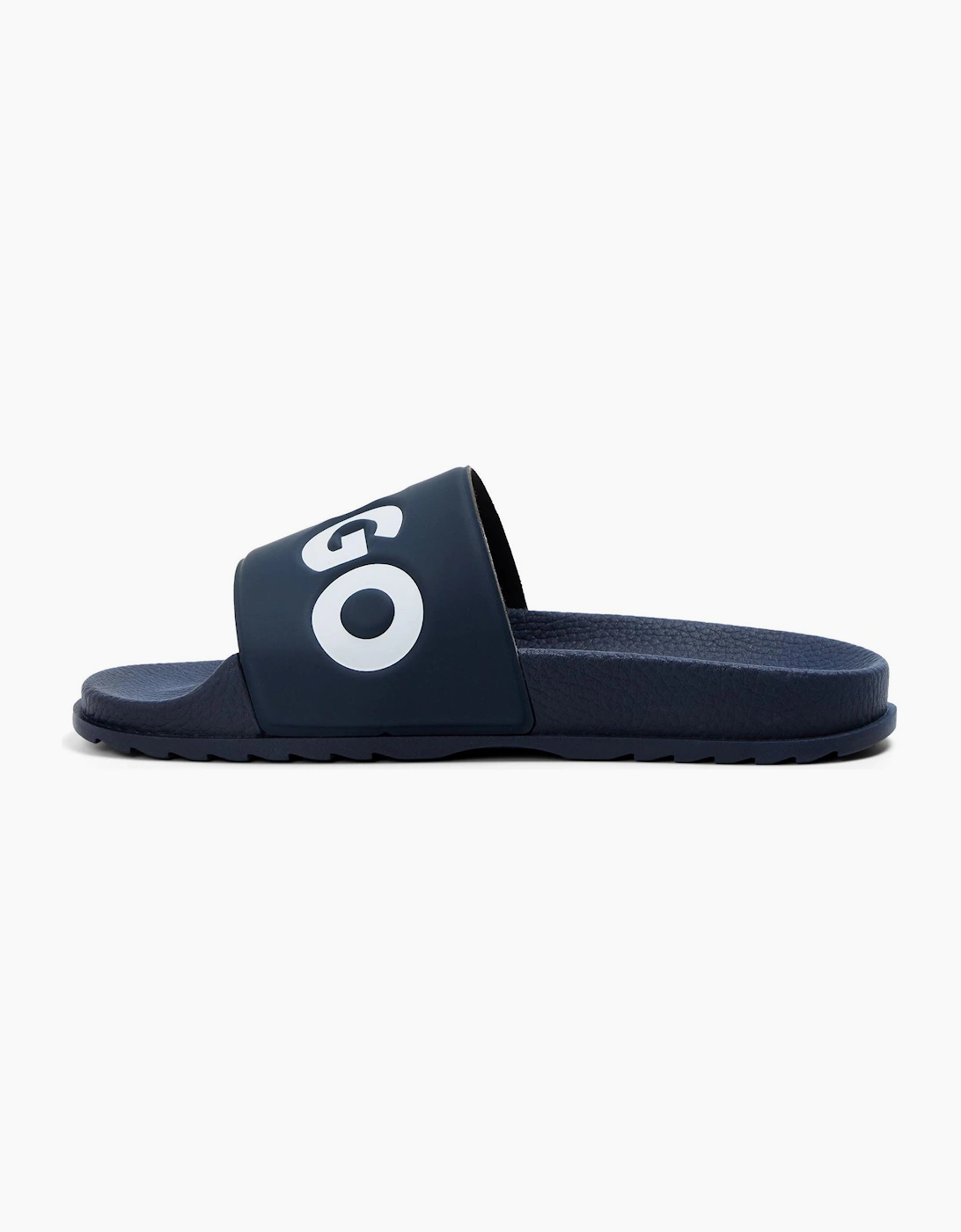 Match It Logo Print Open Toe Slide Sandals