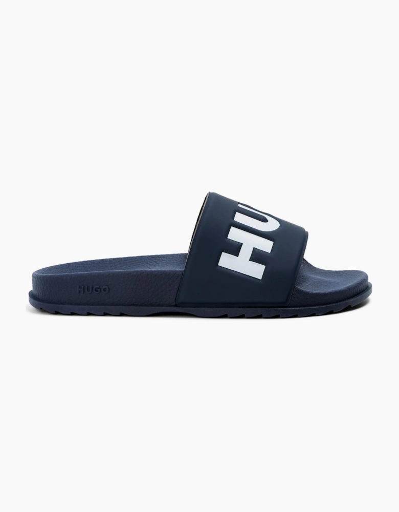 Match It Logo Print Open Toe Slide Sandals