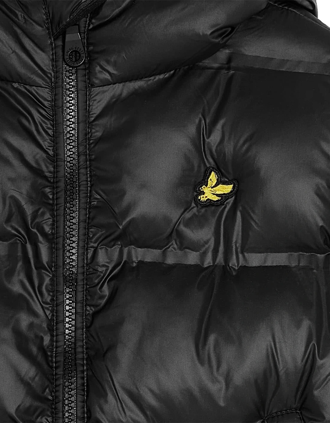Solid Patterned Hooded Puffer Coat