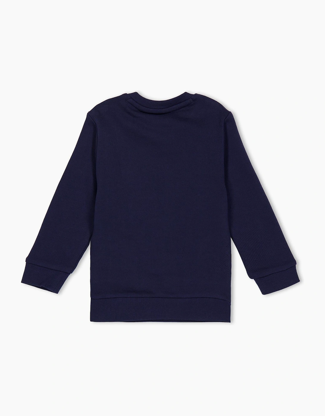 Embroidered Golden Eagle Crew Neck Long Sleeve Sweater