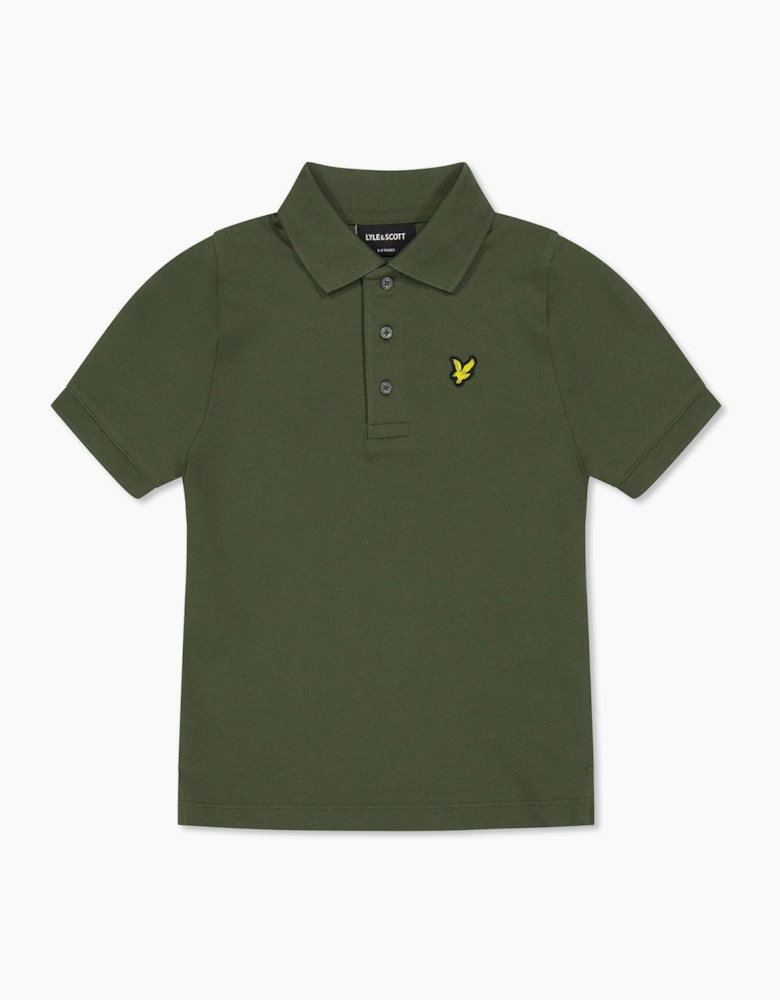 Collared Neck Short Sleeve Polo Shirt