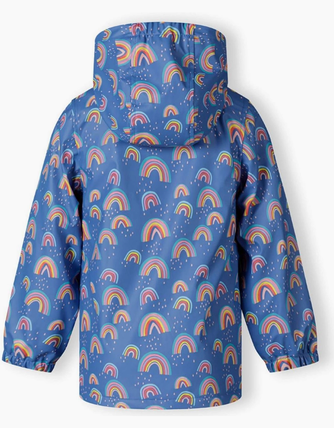Girls Rain Jacket Printed Cobalt Blue