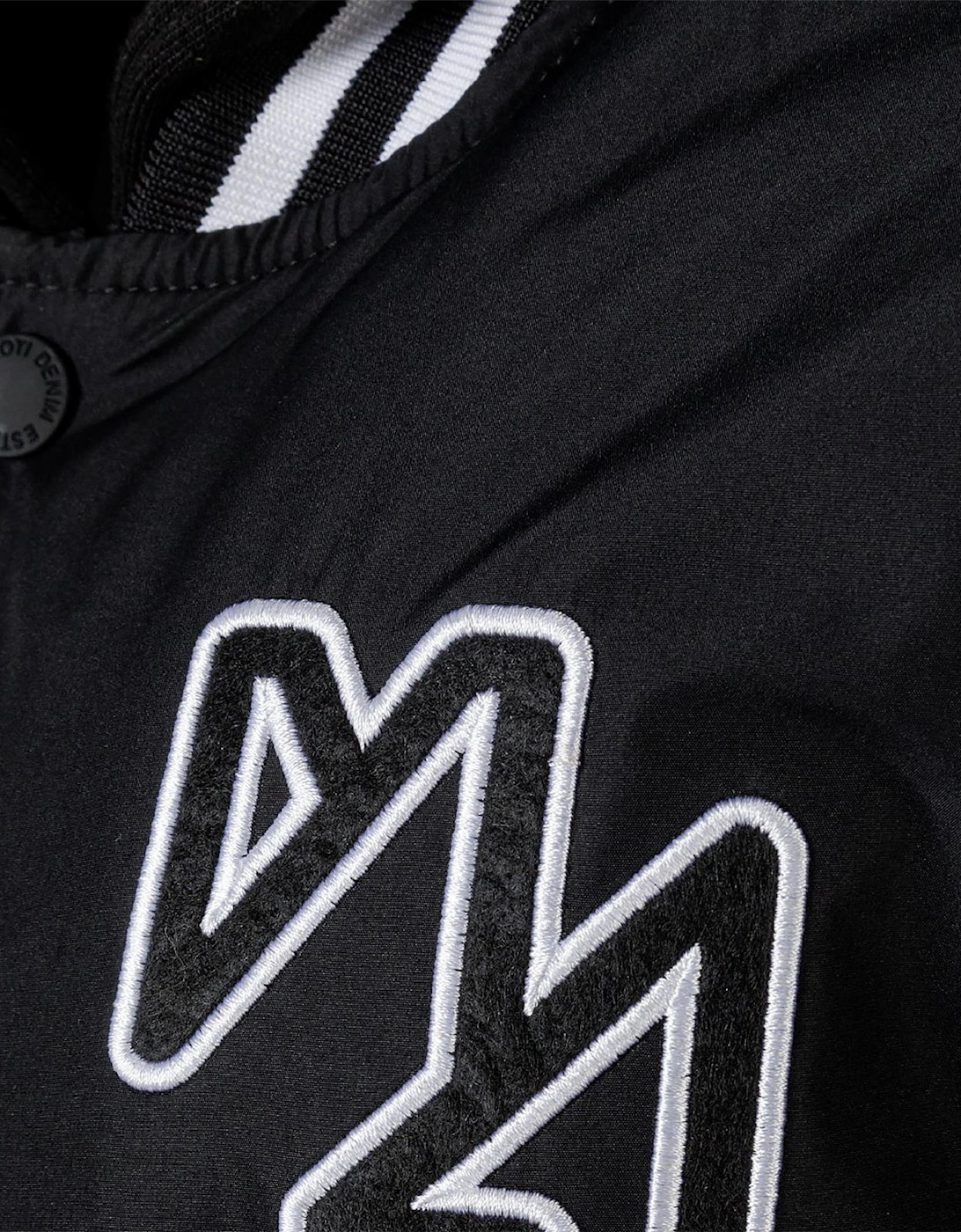 Boys Baseball Style Jacket Detachable Hood Black