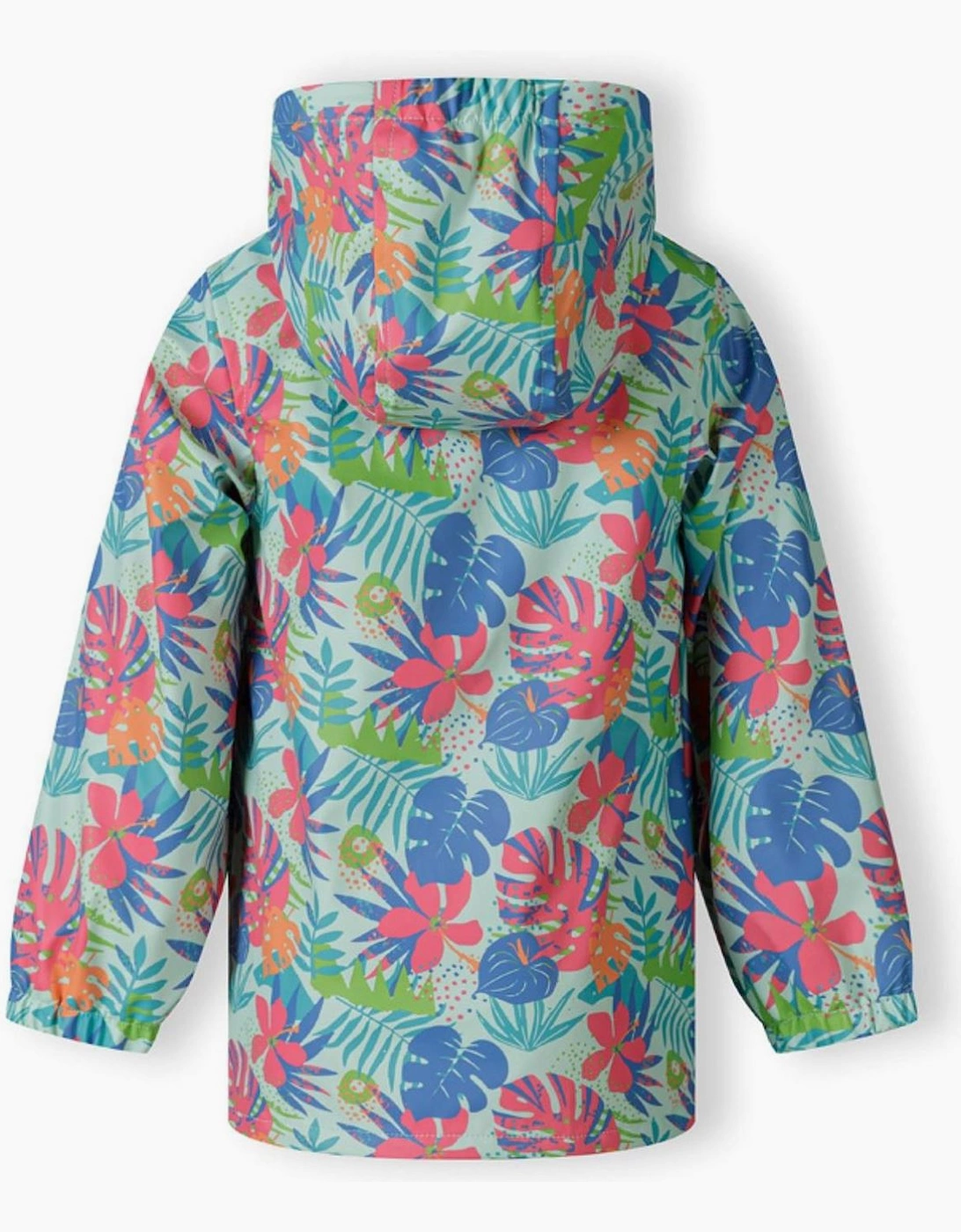 Girls Rain Jacket Printed Mint