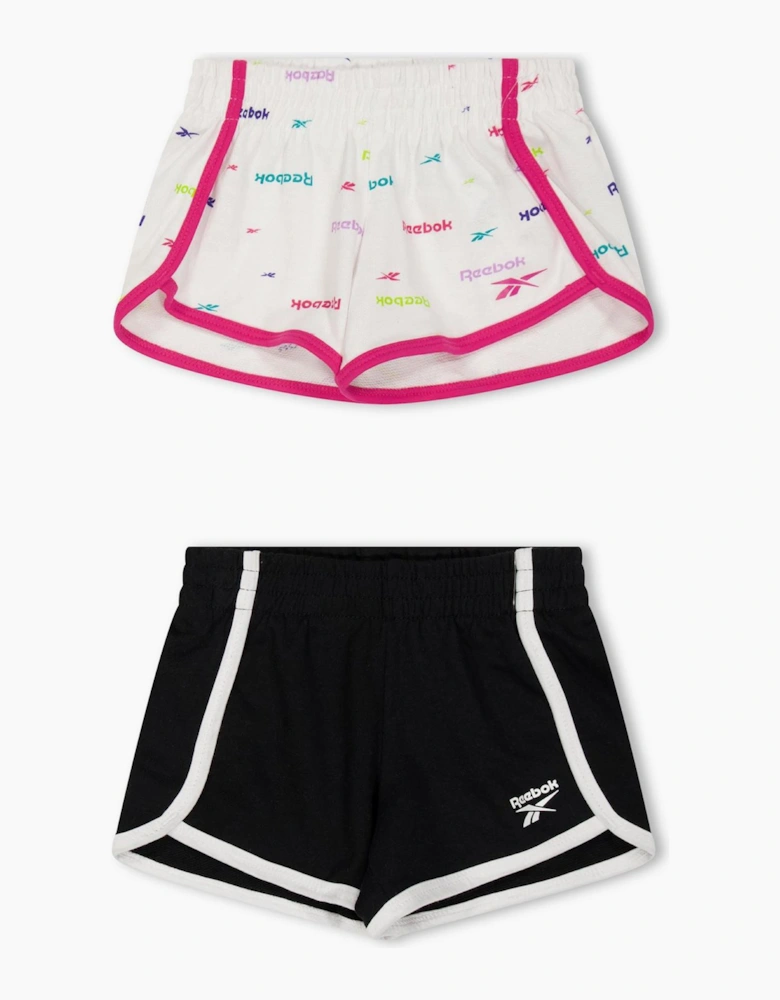 2 Pack Logo Print Road Shorts
