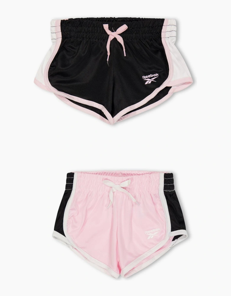 2 Pack Color Block Road Shorts