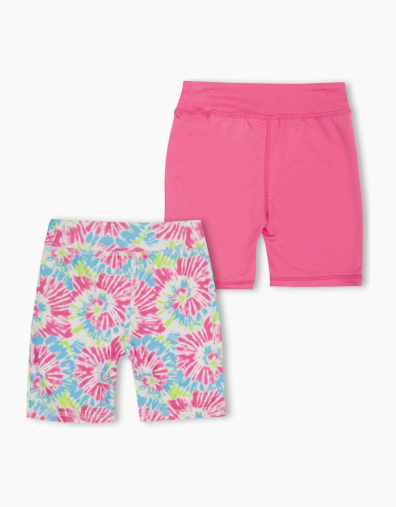 2 Pack Tie Dye Biking Shorts