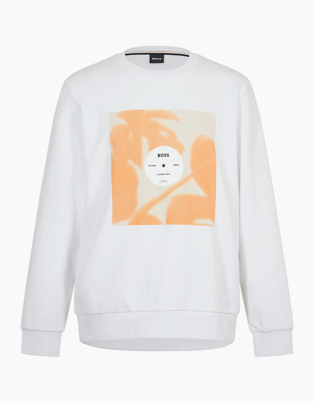 Graphic Crew Neck Ribbed Collar Long Sleeve Sweatshirt, 7 of 6