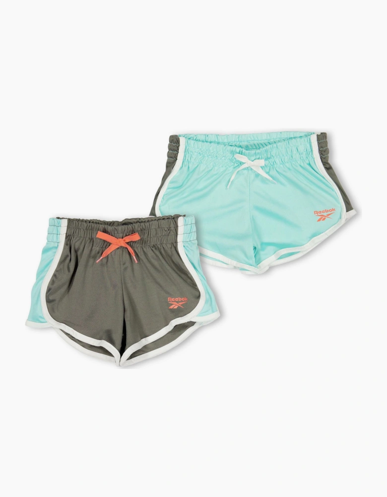 2 Pack Color Block Bermuda Shorts