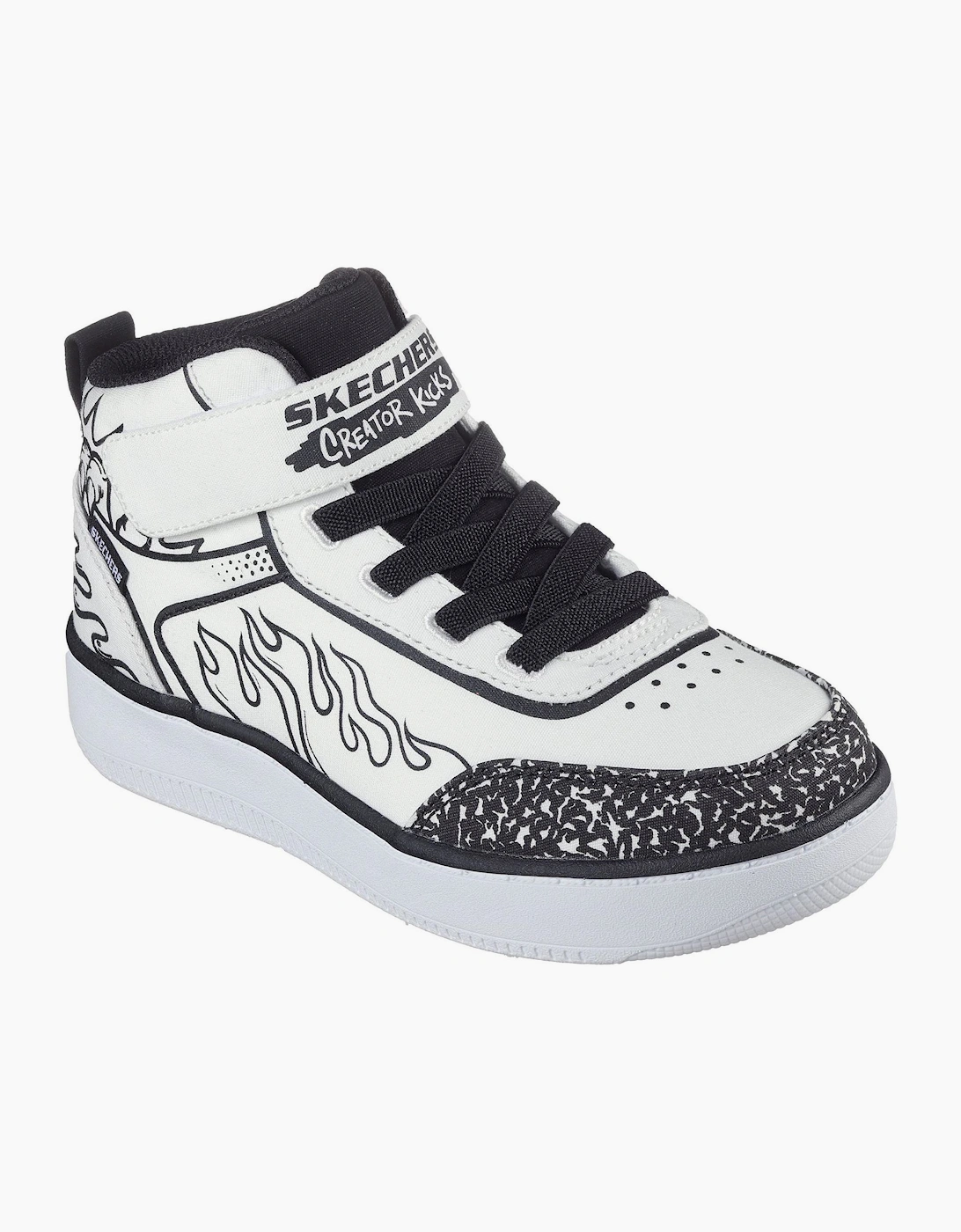 Skechers Skechers Top Gore  And  Strap Sneaker Low Top Trainers Unisex Kids - Multi/White