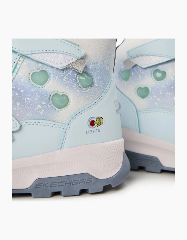 Strap Lighted Waterproof Mid Walking Shoes Unisex Kids