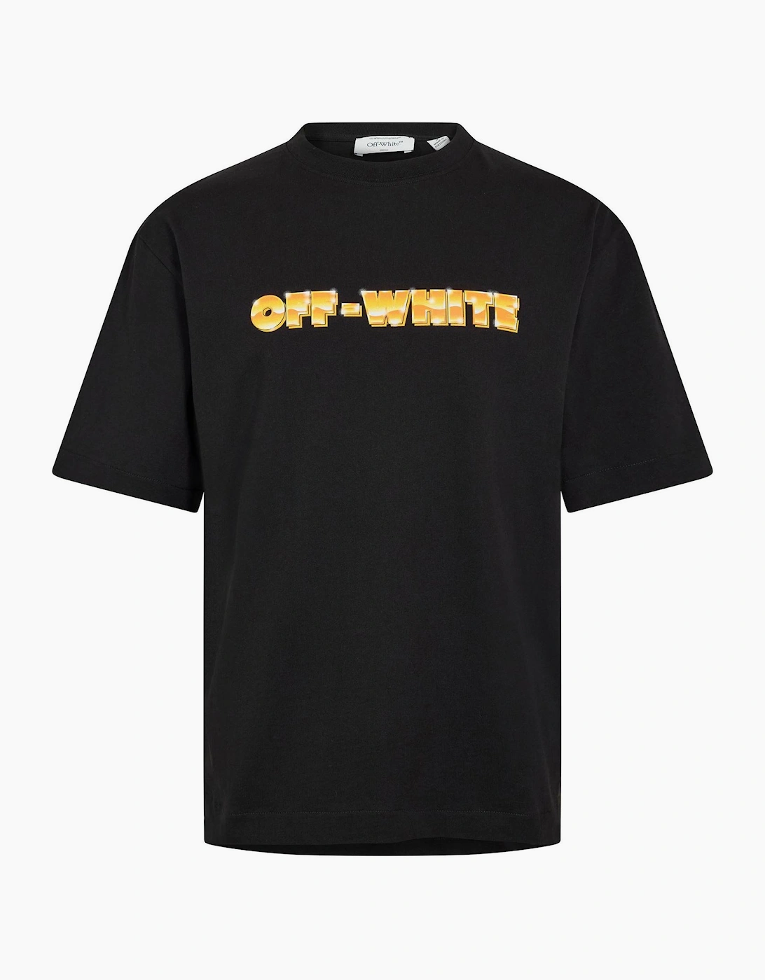 Off-White Men's Black T Shirt - Size: 36