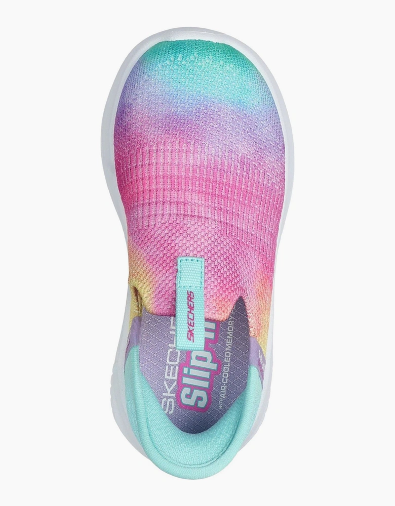 Ins Stretch Fit Multi Print Kn Slip On Trainers Unisex Kids
