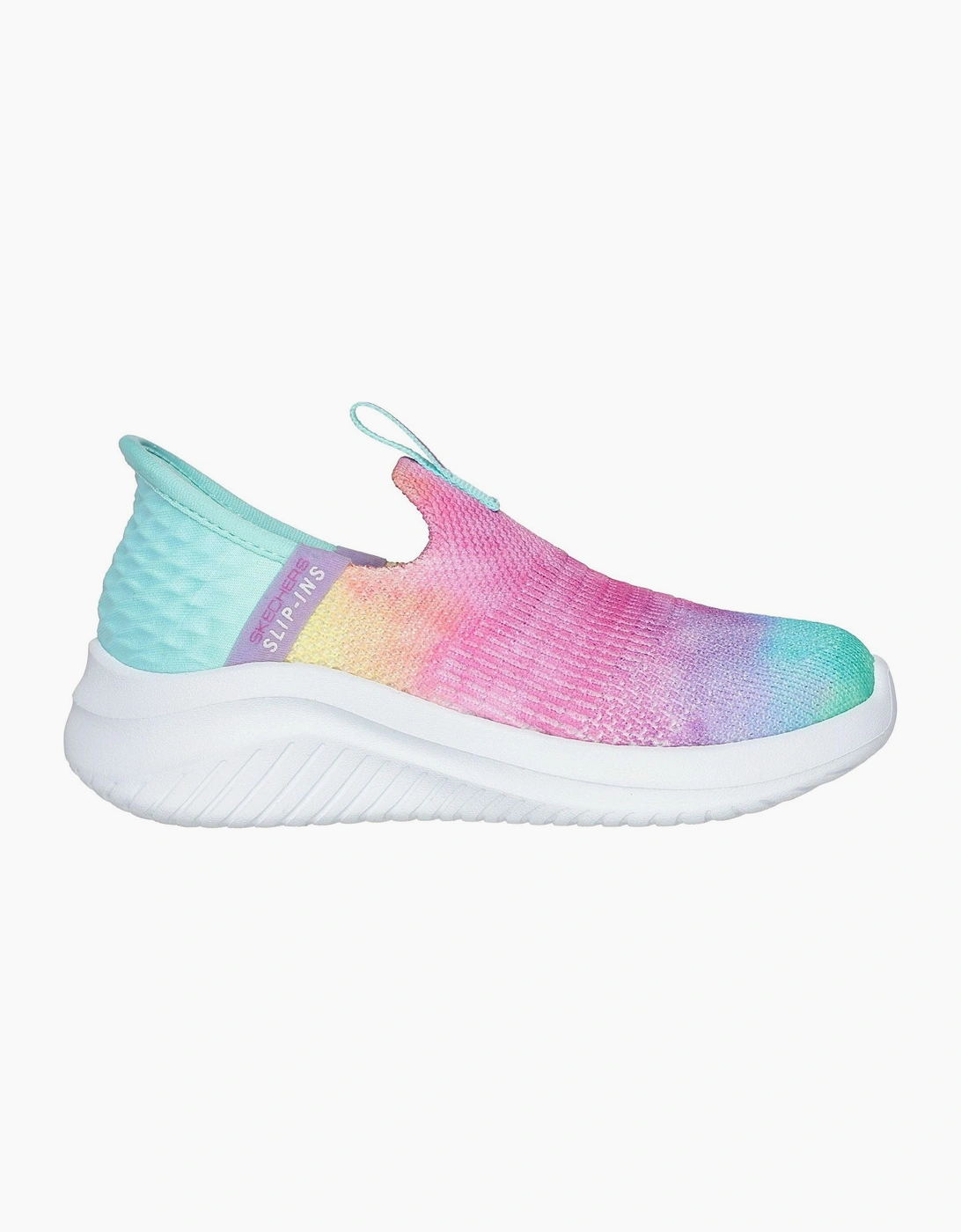 Ins Stretch Fit Multi Print Kn Slip On Trainers Unisex Kids